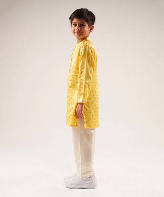 Mehfil yellow boys kurta with pant 2