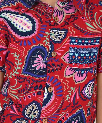 Sassy boho boys purple shirt 5