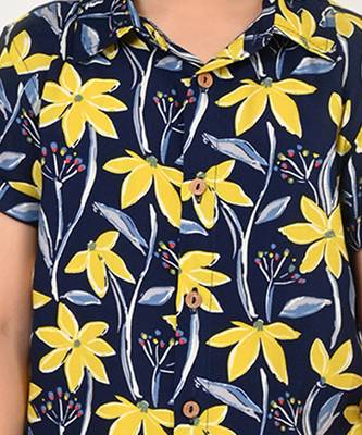 Sassy boho boys navy shirt 5