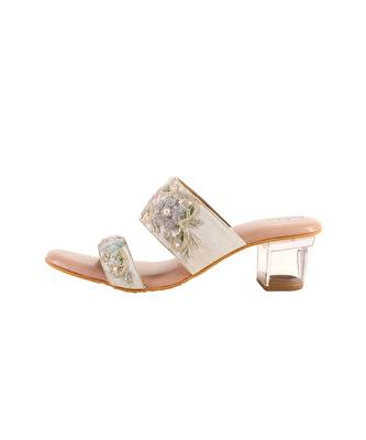 Multicolour thread embroidered heels 2