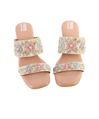 Multicolour thread embroidered heels 4