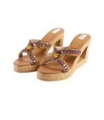 Tikki beads and mirror work heels