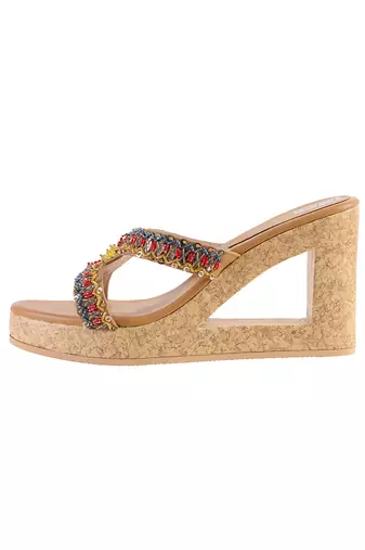 Tikki beads and mirror work heels