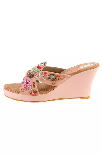 Crystal embellished wedges