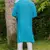 Mens cotton embroidered kurta pajama