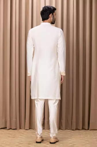 Mens cotton printed kurta pajama