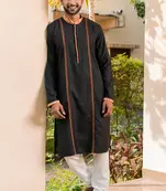 Mens cotton plain kurta pajama