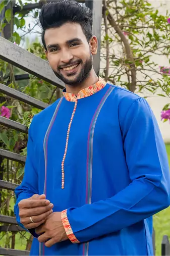 Mens cotton plain kurta pajama
