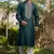 Mens cotton embroidered kurta pajama
