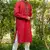 Mens cotton embroidered kurta pajama