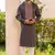 Mens cotton embroidered kurta pajama