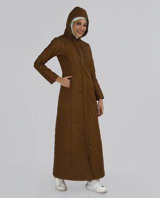 Length 56 | Mustard Brown Premium Winter Jilbab | Silk Route 3