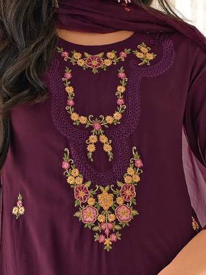  women kurta and trouser duppata set silk blend 2