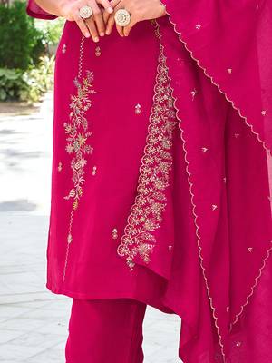  women kurta and trouser duppata set silk blend 2