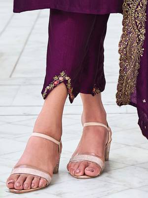 women kurta and trouser duppata set silk blend 4