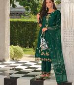  women kurta and trouser duppata set silk blend