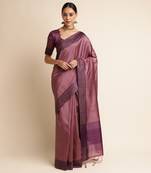 Doi Moi Maroon Tussar Silk Printed Saree For Women (Finetussar Wine D666)