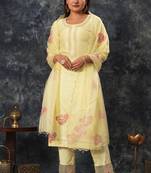 Radhika - lemon yellow suit set