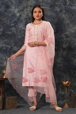 Radhika - onion pink suit set 1