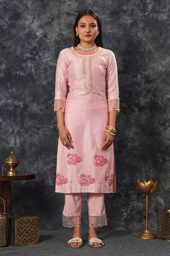 Radhika - onion pink suit set