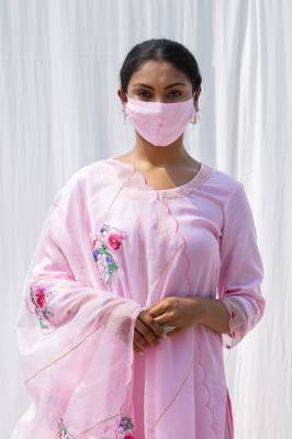 Radhika - pink suit set 1