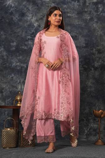 Rajdulari - onion pink suit set