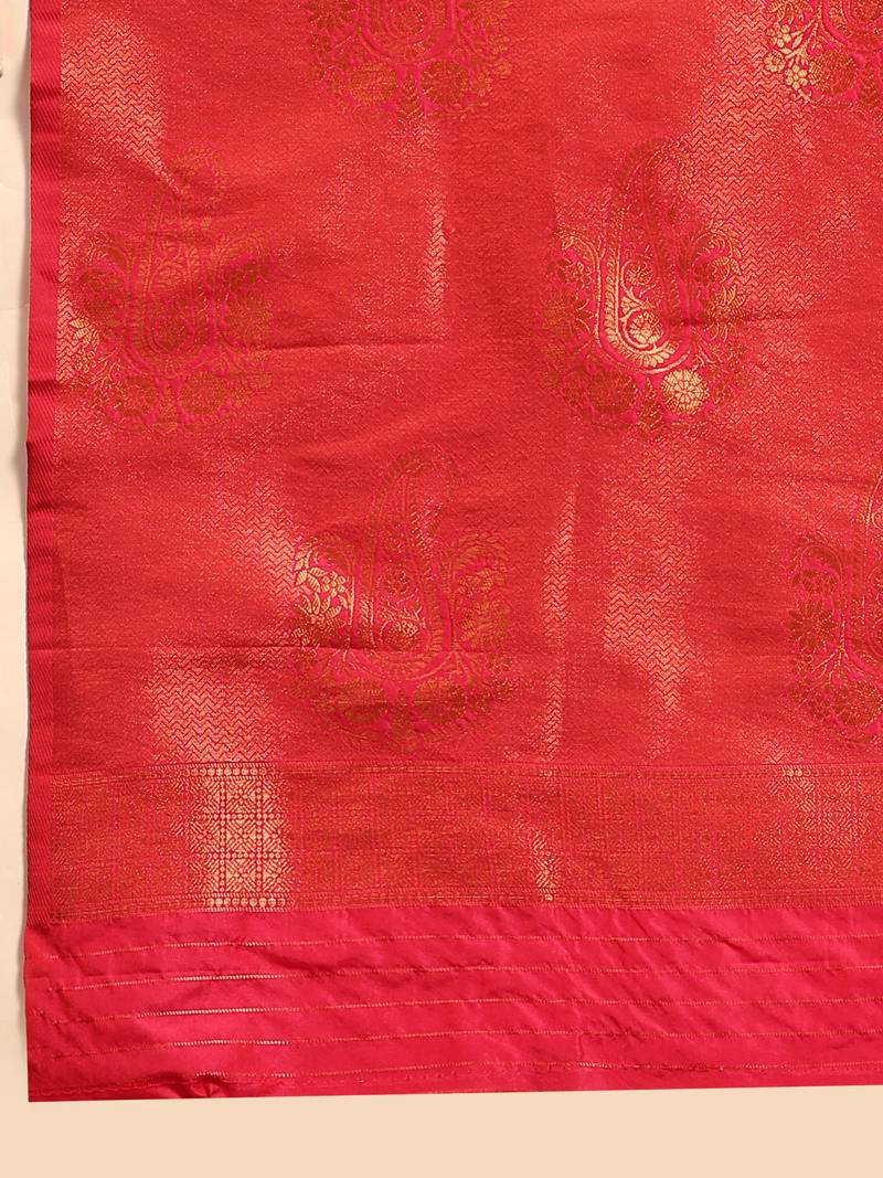 Just Fashion  Art Silk And  Zari Work Sarees With Blouse Attached