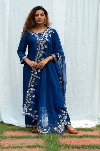 Rajshree - midnight blue suit set