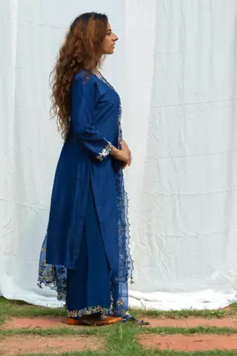 Rajshree - midnight blue suit set