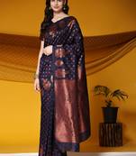 Just Fashion  Art Silk And  Zari Work Sarees With Blouse Attached