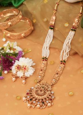 Gold Plated-Plated Traditional Necklace Set. 1