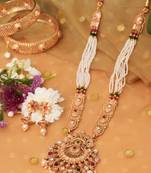 Gold Plated-Plated Traditional Necklace Set.