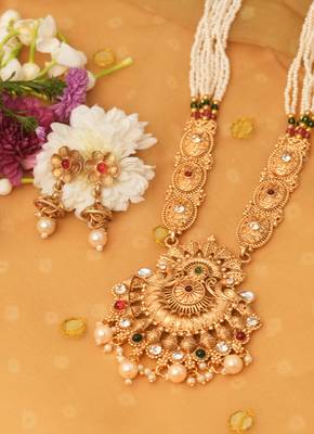 Gold Plated-Plated Traditional Necklace Set. 2
