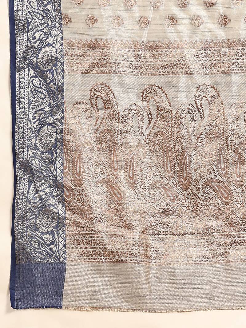 Just Fashion  Art Silk And  Zari Work Sarees With Blouse Attached