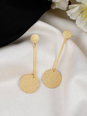 Gold plated pendulum earrings 1