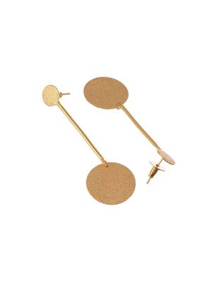 Gold plated pendulum earrings 4