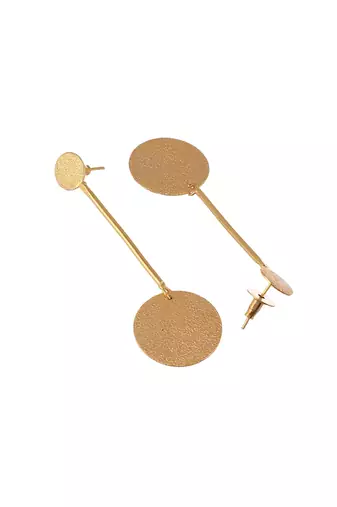 Gold plated pendulum earrings