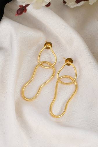 Gold plated mondano earrings