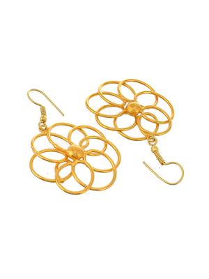 Gold plated spiral infinty earrings 3