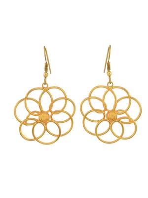 Gold plated spiral infinty earrings 4