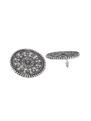 Disc traditional oxidised earrings 4