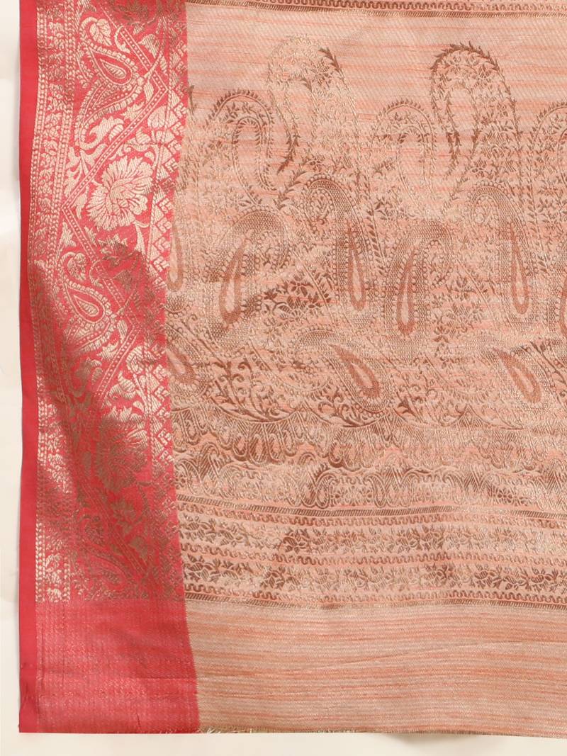 Just Fashion  Art Silk And  Zari Work Sarees With Blouse Attached