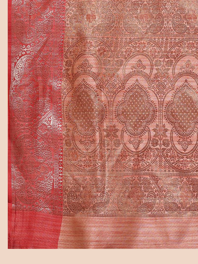 Just Fashion  Art Silk And  Zari Work Sarees With Blouse Attached