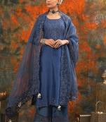 Harshita - midnight blue suit set