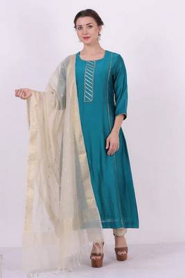 Kaavya - turquoise Suit Set 1