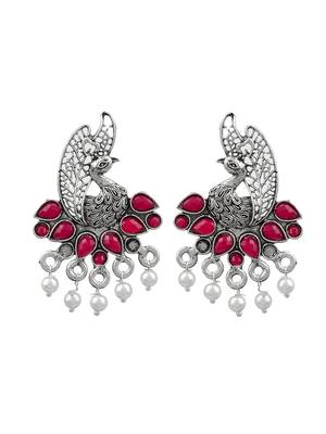 Contemporary oxidised stylish stud earring 3