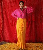 Pink and yellow shirt and skirt