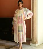 Cotton handblock printed multicolor dress
