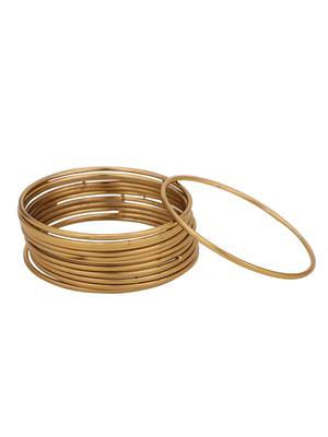 Ethnic Traditional Gold Classic Bangle Set For Women (Set of 12) 3