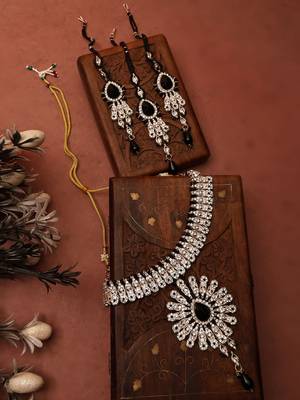 Brass Black Jewelry Set - Bold and Beautiful Ensemble 2